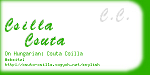 csilla csuta business card